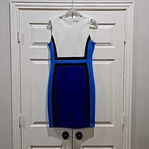 Calvin klein fitted scuba mini dress